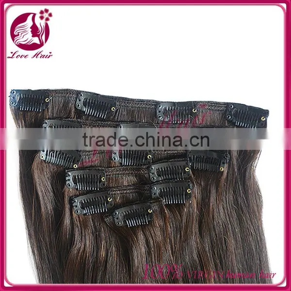 High Feedback in Large Stock Human Hair 8 to 30 Inch Silky Straight Clips in Hair Extensions photo-3