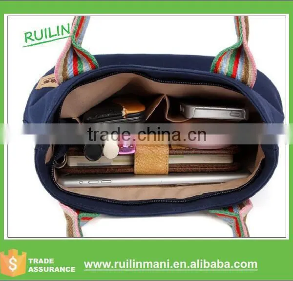 Trendy Casual Canvas Multifunctional Ladies Fancy Handbags for Women photo-5