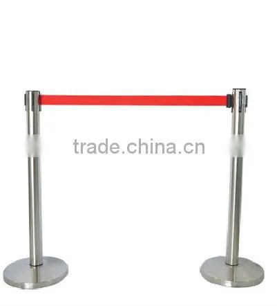 Stainless Steel Self Retractable Belt Q-Up Stand