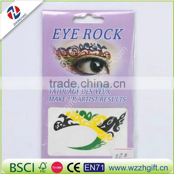 Charming Eye Art Tattoo Temporary Stickers Eye Liner DIY Decorations 6 Designs Chosen photo-2