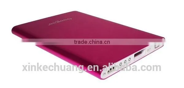 Guoguo 2500mAh Mobile Battery Charger Pack Polymer Ultra Thin Portable Metal Power Bank for Iphone7 photo-3