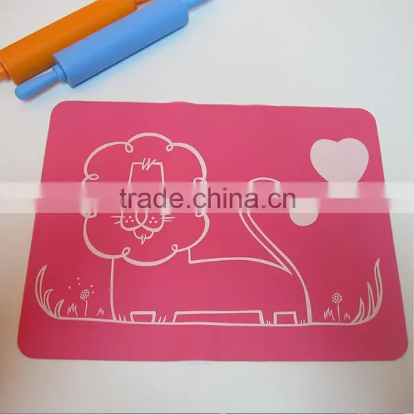 Custom Logo Printing Design Non-stick Kitchen Baking Mat Silicone photo-3