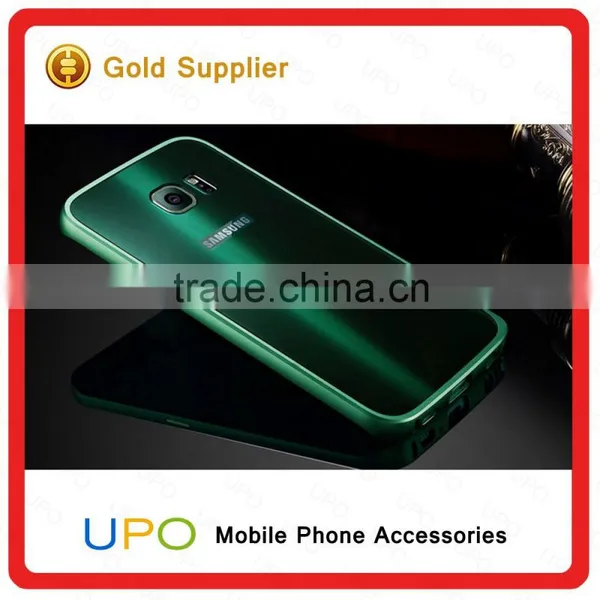[UPO] Metal Bumper Aluminum Green Blue Graduate Color Mirror Case for Samsung Galaxy S7, Wholesale Cell Phone Accessories photo-3