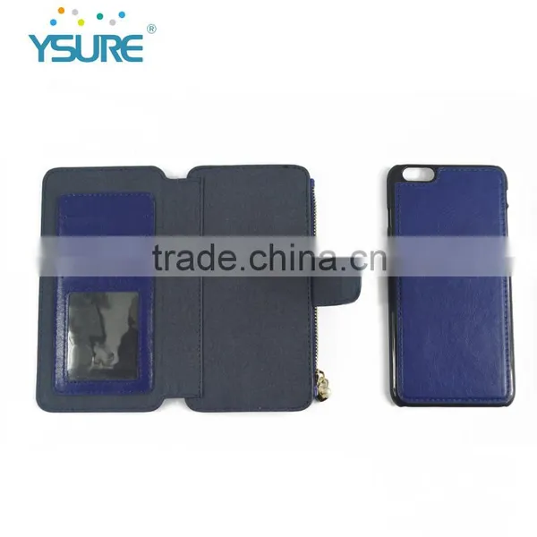 2016 New Style Hot Sales PU Leather Wallet Cases for Iphone6/6s With Many Card Slot and Separable photo-3