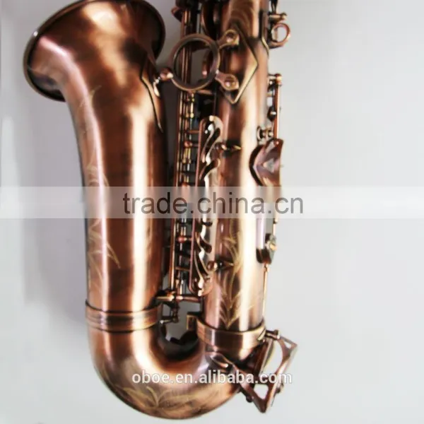 Professional Woodwind Musical Instrument Alto Saxophone With Antique Surface Finish Wholesale photo-5
