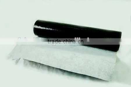 Two Layer Black Pond Liner Waterproof Plastic Sheet With No-woven Fabric HDPE Geomembrane photo-2