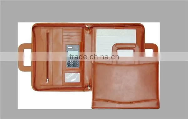Boshiho Document Holder With Calculator Portfolio Zip pu photo-5