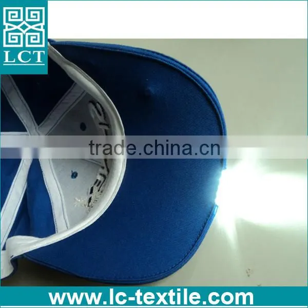 LCTN1830 Shinex Branding Cheap Navy Blue Led Lighted Hat and Caps photo-2