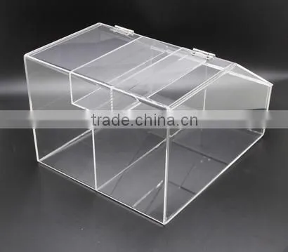 2.5 Gallon Acrylic Candy Bin, 2 Compartments, Scoop Holder(CB-B-0197) photo-5