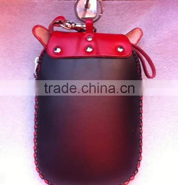 High Quality Genuine Leathter Coin Purse Owl Face Animal Leather Coin Purse, Coin Case photo-2