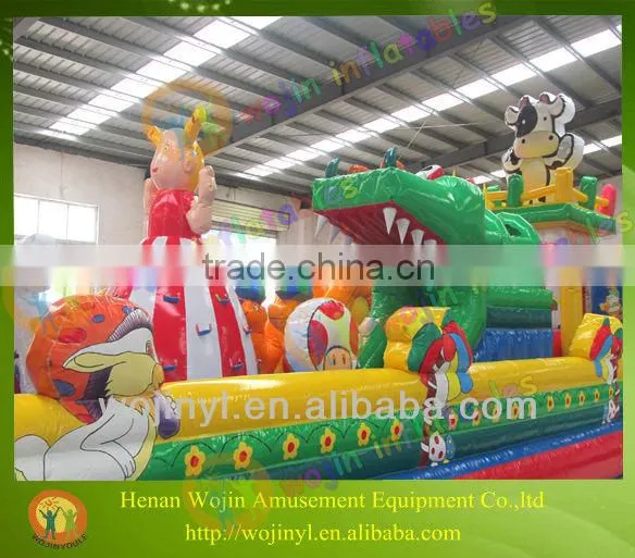 Wojin New Design Inflatable Kids Party Lovely Dairy Cow Jumping Bounce House photo-4