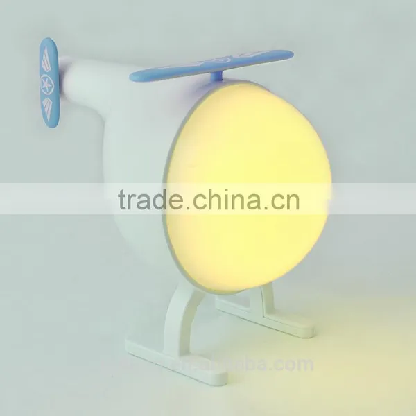 Helicopter Night Light Changeable Color With Removable Parking Apron Charging Base photo-3
