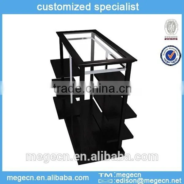 Clothes Hanging Wood Rack Display Shelf
