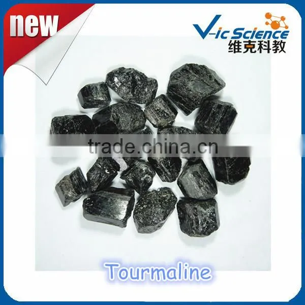 Black Natural Rough Tourmaline Price Mineral Specimens of Teaching