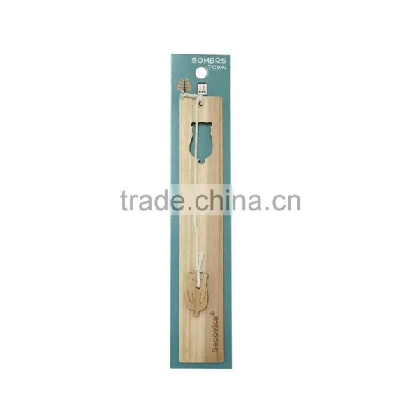 Wooden Somers Town Model Bookmarker/wooden Crafts Stationery Promotion Gifts/nature Color Bookmarking