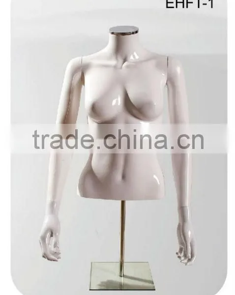 Plastic Chrome Female Torso Mannequin Sale photo-3