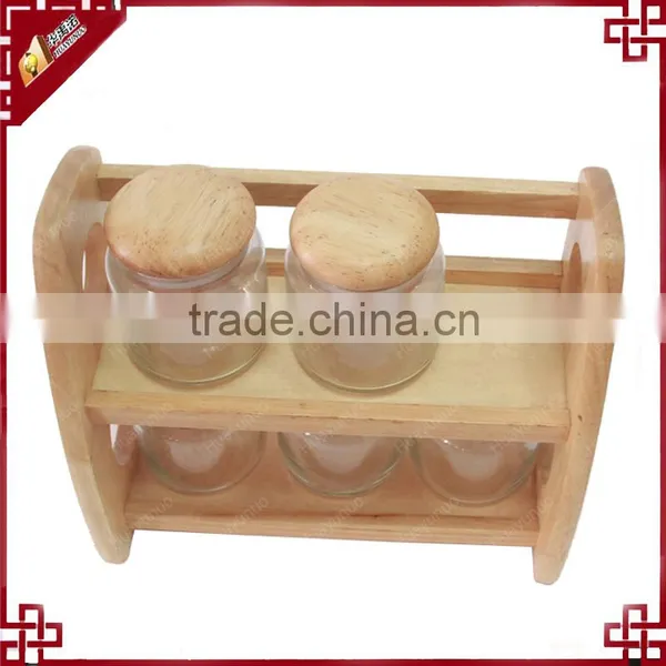 Classic Multifunction Double Kitchen Beech Spice Rack Wk30071130 photo-2