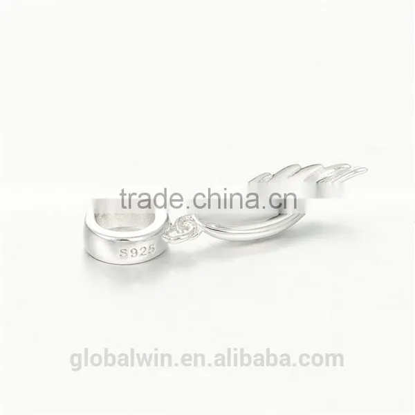 Angle Wing Metal Charms European Charm Bracelet Necklace 100% Real 925 Sterling Silver S193 Best Gifts For You Or Friends photo-2