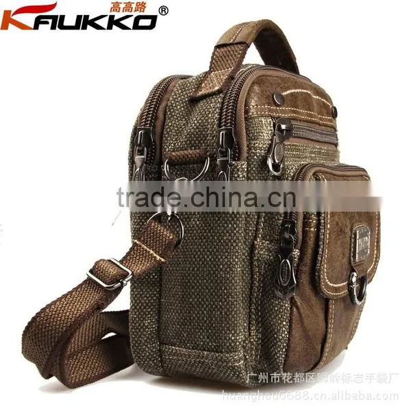 Men Sling Bag Canvas Waist Bag Fanny Pack Small Messenger Bag Sport Waist Bag Running Waist Bag Cross Body Bag photo-2