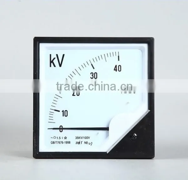 Black Case Pointer Panel Meter,analog Panel Ammeter and Voltmeter All Kinds of Pointer Meter photo-3