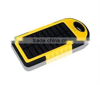 China Hot Sell Product Waterproof Mobile Phone Solar Power Bank Charger 5000mah photo-5