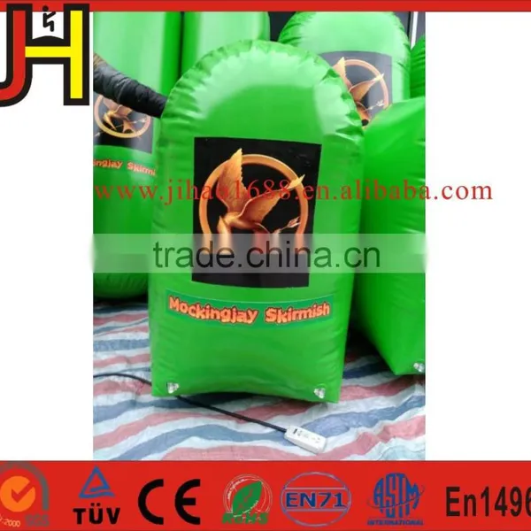 Customized A Set Green Inflatable Paintball Bunkers photo-6