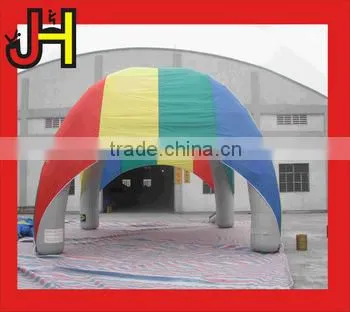 Factory Made PVC Tarpaulin Colorful Inflatable Spider Tent For Camping photo-2