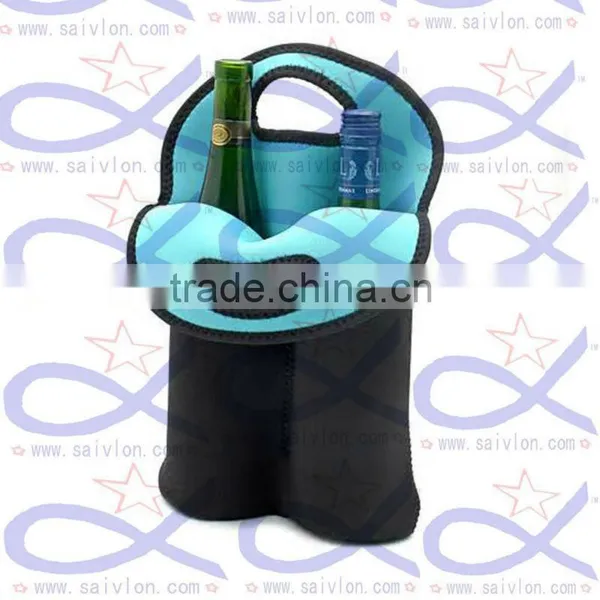 Neoprene Single Insulated Bottle Cooler Wine Tote Bag photo-3