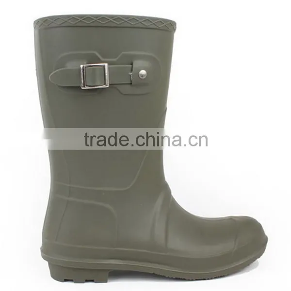 2015 Buckle Colourful Clear Pvc Women Cheap Plastic Rain Boots photo-4