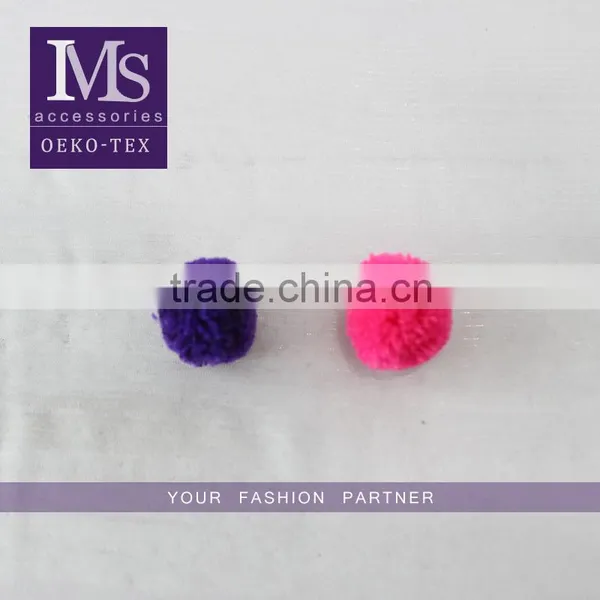 Colorful Customized Size Polyester Yarn Pom Pom Ball for Decoration