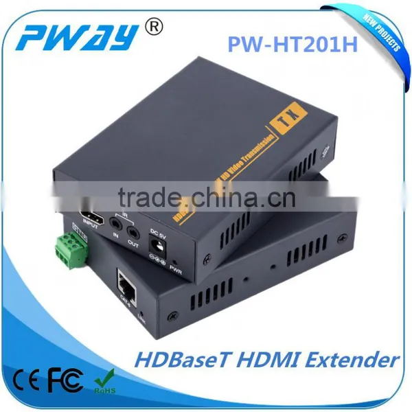 Hdmi Hdbaset 1080p RS232 and IR Control Support 3D HDBaseT Hdmi Extender 100m