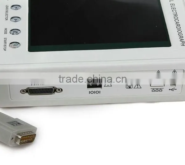 CE&ISO Approved 7-inch Color LCD Portable Digital 3-channel 12-lead Electrocardiograph ECG Machine EKG Machine-EKG-903A3 photo-3