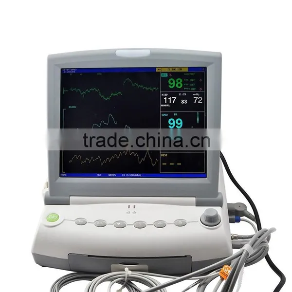 12 Inch FHR TOCO FM Fetal Monitor NST CTG Detecting Fetus Fetal Movement Single Twins Optional photo-5