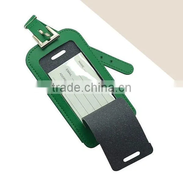 Promotional Fashion Custom PU Leather Travel Personalized Business Travel Leather Luggage Tags photo-5