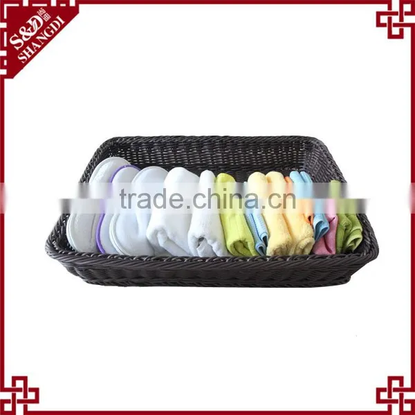 Top Sale Cheap Price 3 Tier Plastic Wicker Basket Fruit Vegetable Display Rack photo-4