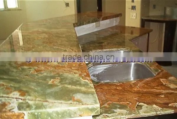 Hot Sale Popular MULTI GREEN ONYX COUNTERTOPS photo-3