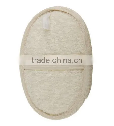 Cy293 Natural Luffa and Terry Cloth Materials Loofa Sponge Scrubber Brush Close Skin For Men and Women Exfoliating Loofah Pads photo-3