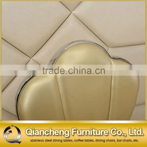 Hotel Chair Dining Chair With Golden PU Cover photo-4
