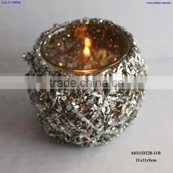 Wendding Candle Lanterns With Glitter photo-2