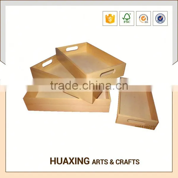 Multiple Size Custom Environmental Square Wooden Tray With 7 Years Experience photo-3