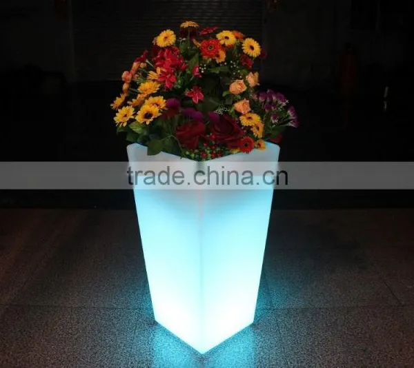 16 Colors Changing Remote Control Led Light Plastic Flower Pots, Led Ice Bucket photo-2