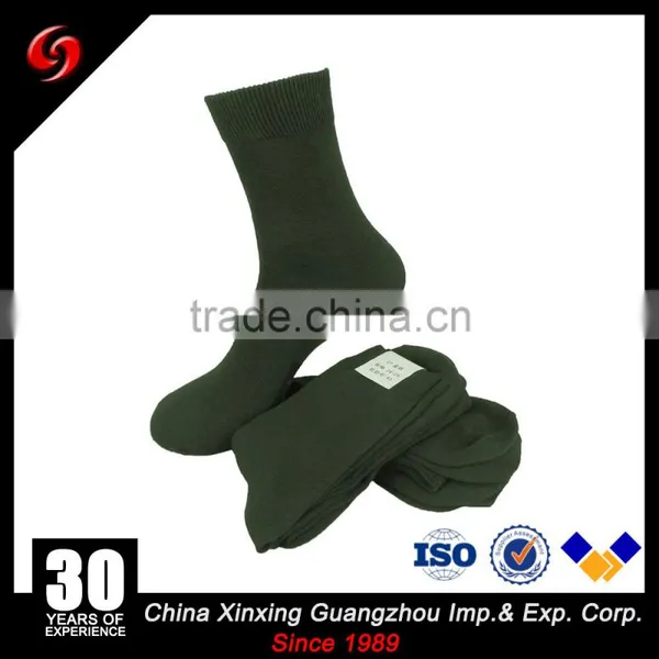 Stock Price Olive Green Cotton+acrylic Material Army Military Socks on Sale photo-3