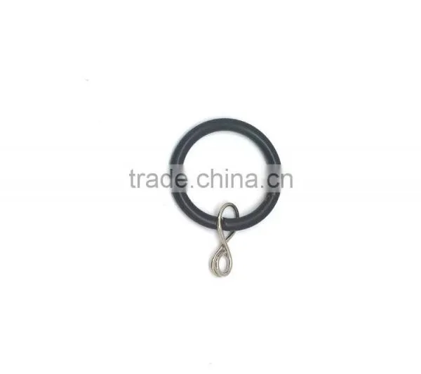 Furniture DIY Steel Curtain Rod Ring Loose Eyelet ID35mm/OD42mm Black Colour photo-2