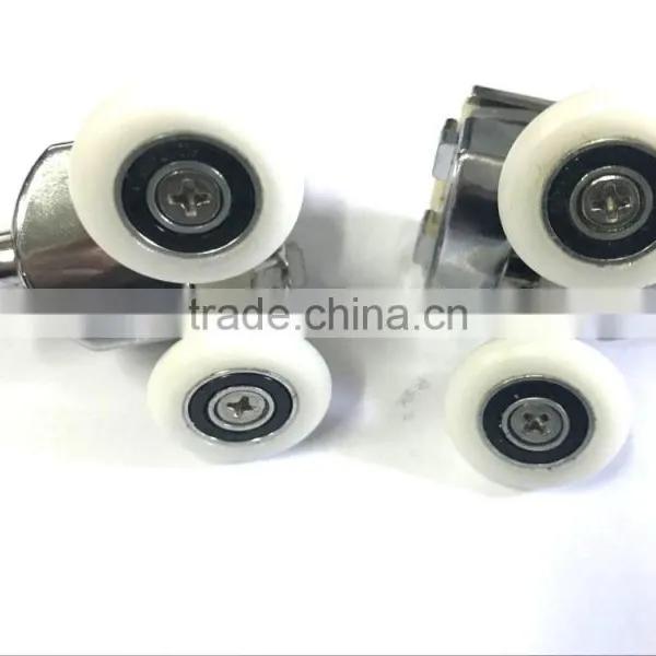 POM Bathroom Cabin Plastic Single Shower Glass Door Track Roller With Bearing photo-2