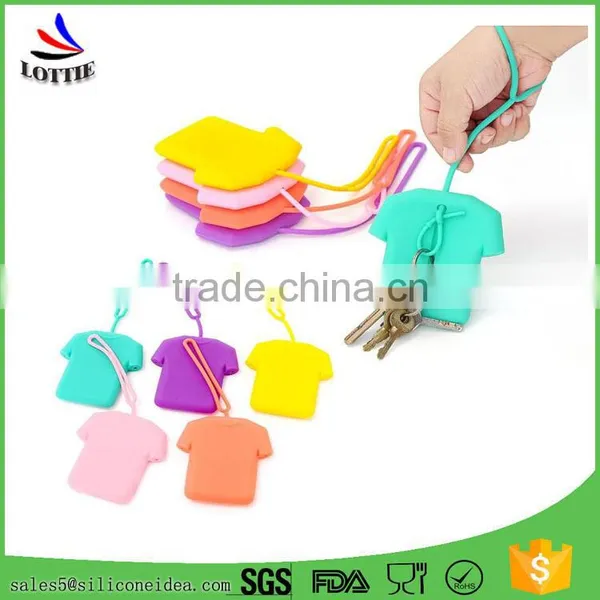 Custome Colorful Silicone Bag Novelty Silicone Card Bag Lovely Silicone Key Bag photo-3