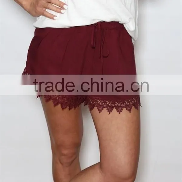 Lace Crochet Detail Shorts Extender For Summer photo-6