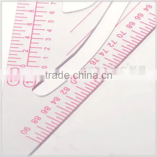 Kearing Triangel Plastic Scale Ruler, 1/3 &1/4 &1/5 Sanwich Line Scale for Fashion Design, Scale Ruler for Sewing Market #8345 photo-6