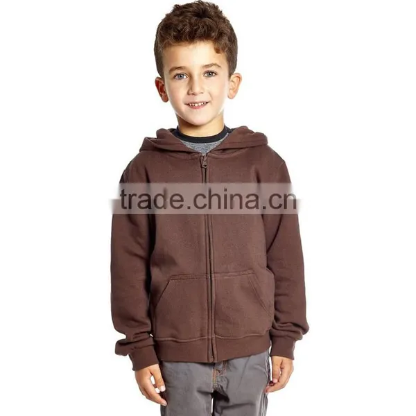 Bulk Children Jacket 60% Cotton 40% Polyester Design Your Own Fleece Zip Hoodie photo-5