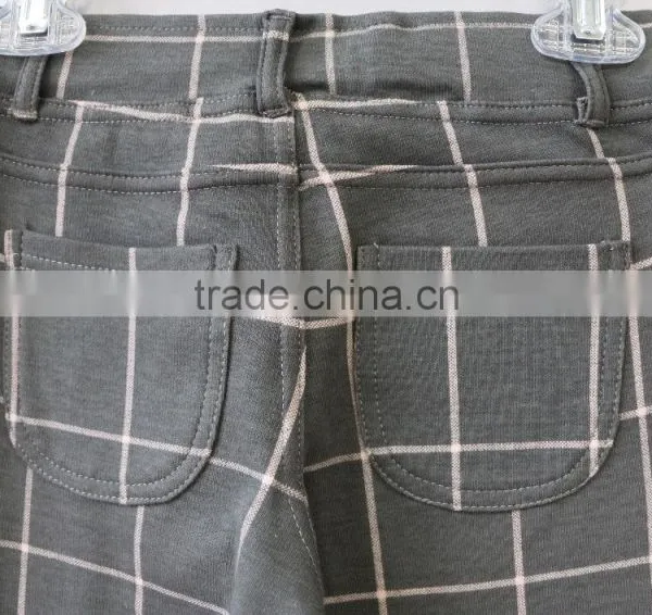Cotton Spandex Terry Fabric Children Girl Pants for Outerwear photo-3