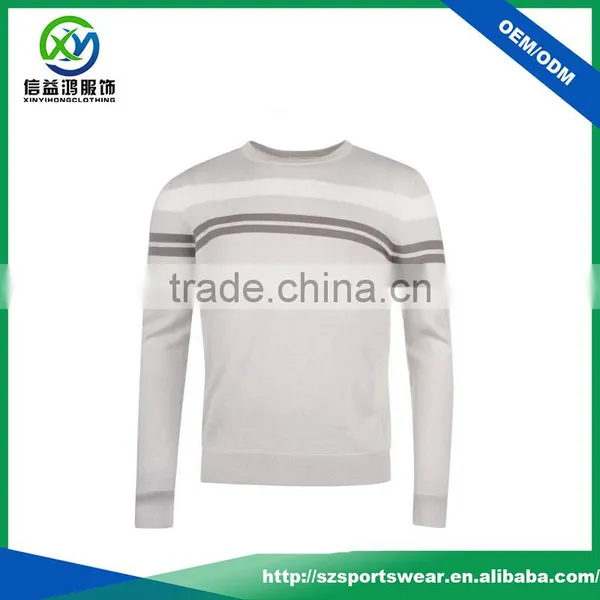 Hot Sale Warm Design Golf Knitwear , Cotton With Acrylic Men O-Neck Sweater photo-2